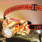 Headlamp Headlight Led Usb Rechargeable Head Lamp Torch Flashlight Uk F0w5