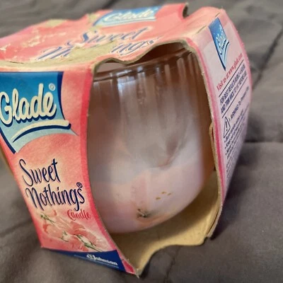 Glade Candle Scents Tarro Perfumado Vela Sweet Nothings 4 OZ De Colección 2001 Nuevo Foto 1 de 4