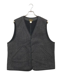 RRL RALPH LAUREN WOOL COTTON VEST MEN COLOR GRAY MATERIAL WOOL SIZE XL USED - Picture 1 of 5