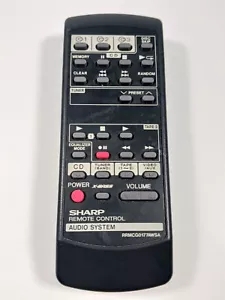 Sharp Audio System RRMCG0177AWSA Remote Control - Tested, Works - Picture 1 of 8