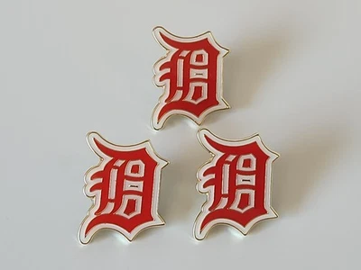 (Pack of 3) MLB Baseball Team Detroit Tigers Enamel Lapel Pins, FREE SHIPPING - Image 1 of 4