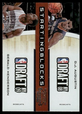 2010-11 Playoff Contenders Starting Blocks D.J. Augustin, Gerald Henderson #16 - Image 1 of 2