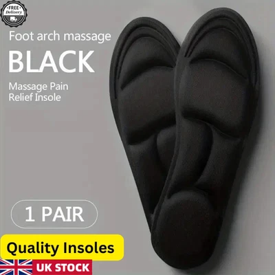 GENERIC Memory Foam Shoe Insoles For Men Women Running Trainer Inner Soles Foot Inserts: