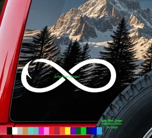 Infinity Fishing Hook Fish Life On Decal Sticker Vinyl Car Truck Boat Window - Picture 1 of 4