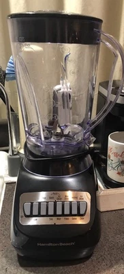 Batidora de batidos Hamilton Beach tarro de 56 OZ, 10 velocidades negra Foto 1 de 2
