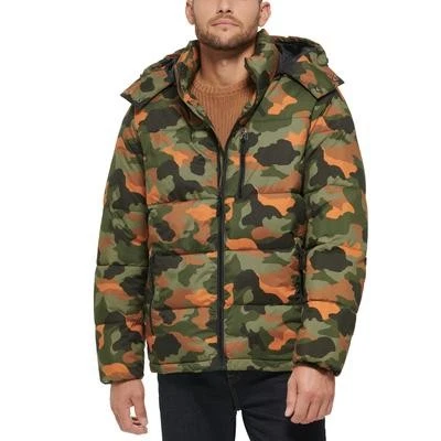 Abrigo chaqueta acolchada Club Room para hombre XL verde elástico camuflaje Foto 1 de 1
