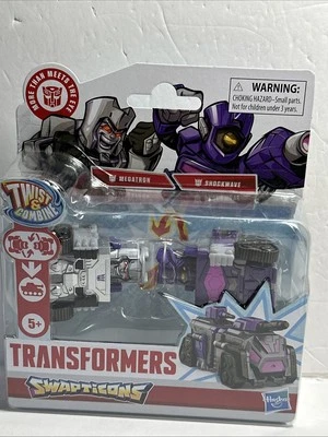 Transformers Twist & Combine Swapticons MEGATRON & SHOCKWAVE Nuevo Foto 1 de 4