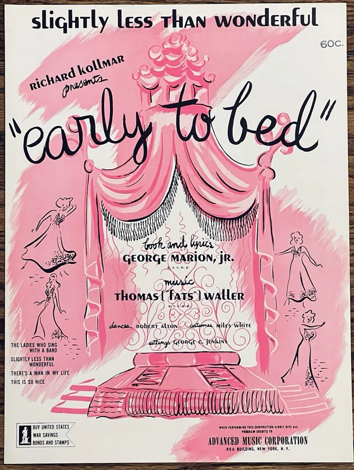 Partituras Broadway BLACK JAZZ escritor FATS WALLER ligeramente menos que maravilloso Foto 1 de 1