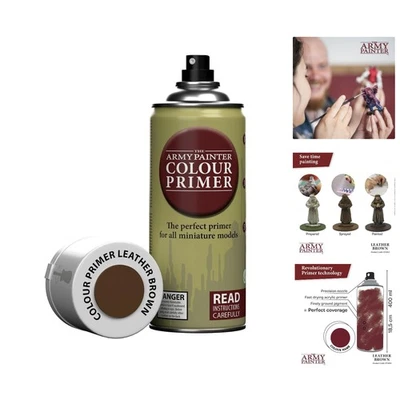 Imprimación en miniatura marrón de cuero acrílico para zapatos de secado rápido 400 ml - cobertura completa Foto 1 de 4