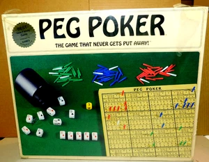 Wheeler Games~Peg Poker ¡El juego que nunca se guarda! 1993 sellado ¡NUEVO!! - Imagen 1 de 24