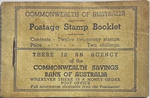Commonwealth of Australia 1942-49 B54 postage stamp TAB SET ONLY booklet LEAVES - Foto 1 di 4
