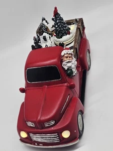 Mr. Christmas animierter nostalgischer roter LKW 11 Zoll - Bild 1 von 4