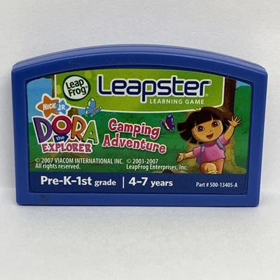 Leap Frog Leapster Dora the Explorer Camping Adventure Tested & Works Game Only - Image 1 of 3