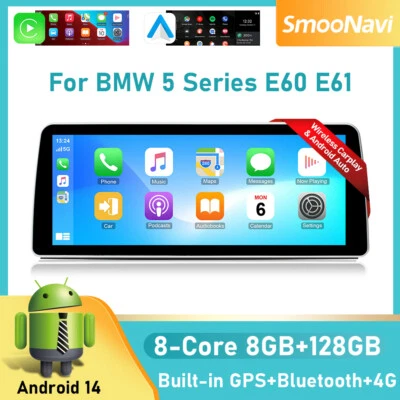 12.3" Android Car Stereo GPS Navi DAB DSP For BMW 3/5 Series E90 E91 E60 E61 CCC - Bild 1 von 4