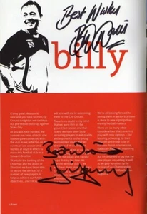 Billy Davies & David Kelly - Nott'm Forest - Signed Program - COA (32261) - Picture 1 of 1