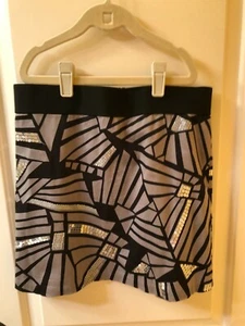 77Kids Girl's Gray, Silver & Black Dressy Skirt – Girls Size 14 - EUC - Picture 1 of 3