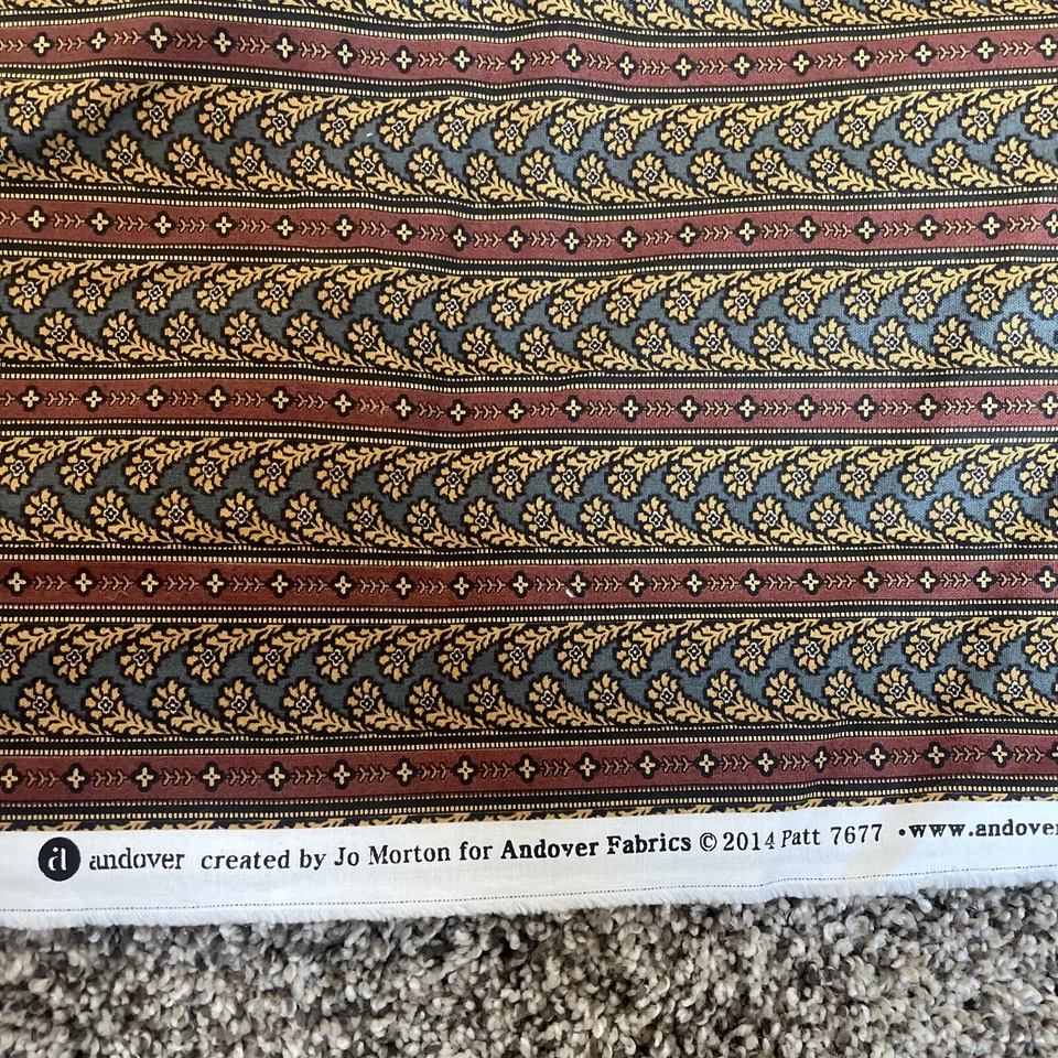 Andover- Caswell County #A-7677-R Stripes-- 55x44 - Image 1 of 1