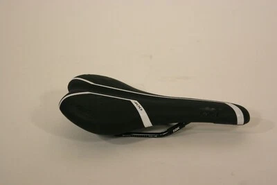 Sillín Oval Concepts 400 140 x 280 mm Cro-moly blanco y negro Foto 1 de 2