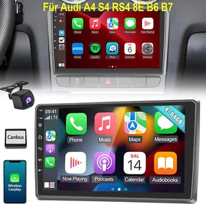 KAM Autoradio 4+64G Für Audi A4 S4 RS4 8E 8F B6 B7 Seat Exeo Carplay Android GPS - Bild 1 von 18