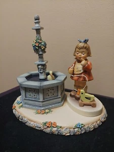 Goebel Hummel - "Darling Duckling" Figurine with Musical Towne Square - No Box - Picture 1 of 18