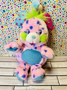 2001 Vintage Popples Polka Dottie Plush Polka Dots Pink & Purple Toymax - Picture 1 of 5