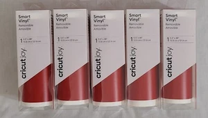 5 Rolls Cricut Joy Removable Smart Vinyl 5.5"X48" Roll Cardinal Red - 2007177 - Picture 1 of 4