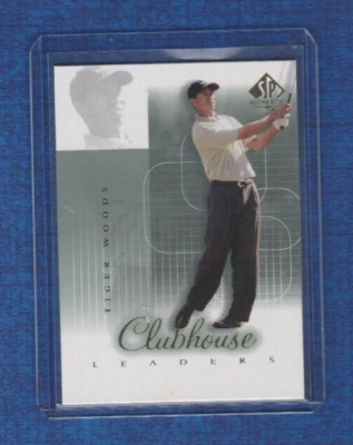 2002 SP Authentic Golf Clubhouse Leaders # 56 SPA Tiger Woods - Image 1 of 2