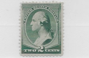 US Scott 213, 1887, 2Cent Washington, Mint, OG, LH - Picture 1 of 2
