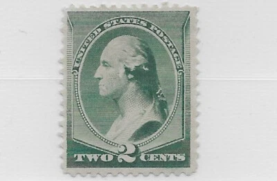 US Scott 213, 1887, 2Cent Washington, Mint, OG, LH - Image 1 of 2