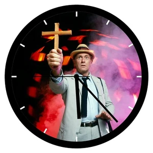 KOLCHAK THE NIGHT STALKER Custom 8½" Round Wall Clock 70s TV classic - Picture 1 of 3