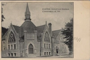 Connersville, IN: 1910 Christian Church - Vintage Fayette Co, Indiana Postcard - Picture 1 of 2