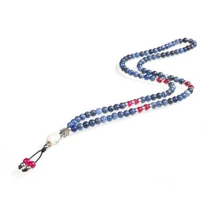 Collana Unisex GERBA C13 con Pietre Naturali e Argento 925 50cm - Imagen 1 de 3