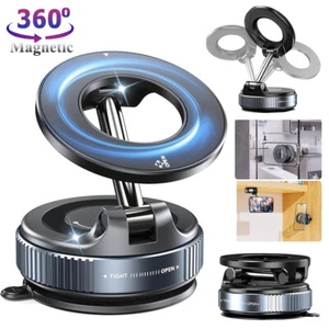 Support Téléphone Voiture Aspirateur Magnétique Réglable 360° pour MagSafe - Photo 1 sur 16