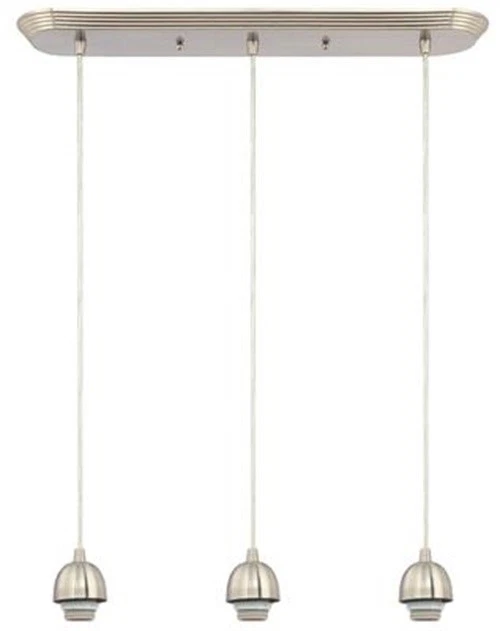 Westinghouse 63012 Three Light Brushed Nickel Mini Interior Pendant