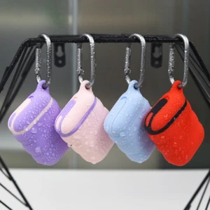 AirPods Waterproof Case Cover For Apple Airpods 1 & 2 with Hook Top Quality - Picture 1 of 13