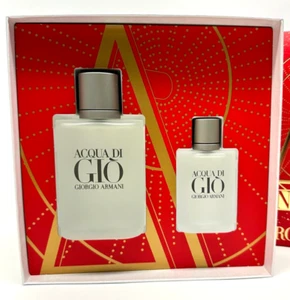 Giorgio Armani Acqua Di Gio 3.4 oz Men's Eau De Toilette 2 Pieces Gift set box🔥 - Picture 1 of 7