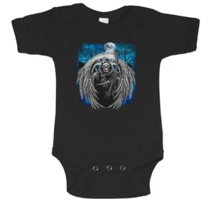 Grim Reaper Halloween Baby Tee Shirt Infant Clothing Clothes Bodysuit One Piece - Picture 1 of 1