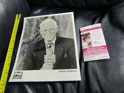 Sparky Anderson AUTOGRAPHED PHOTO JSA Certified  - Image 1 of 4