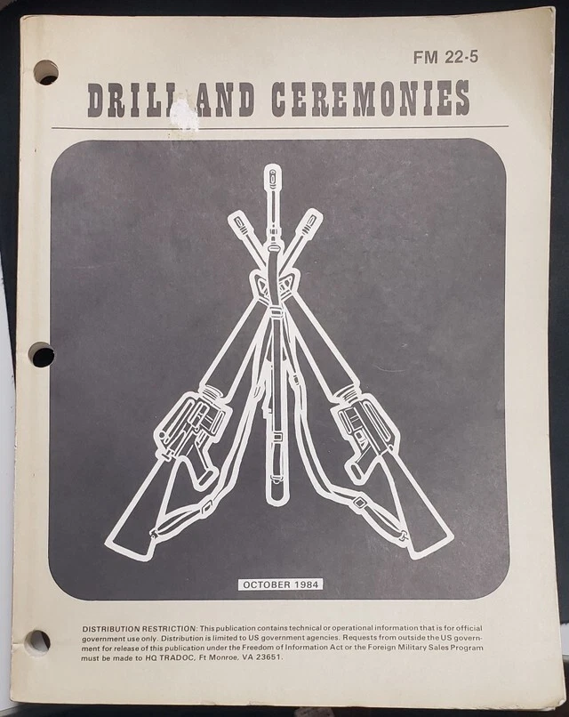 US Armed Forces Field Book - Drill And Ceremonies (1984) - Image 1 of 1