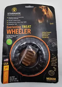 STARMARK Everlasting TREAT WHEELER * Medium * for Dogs 15 - 40lbs USA MADE - Picture 1 of 2