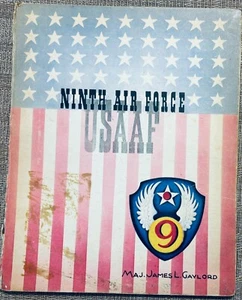 1946 WWII PAINTED SCENES NINTH AIR FORCE USAAF SIGNED BY GENERAL Hoyt Vandenburg - Picture 1 of 8