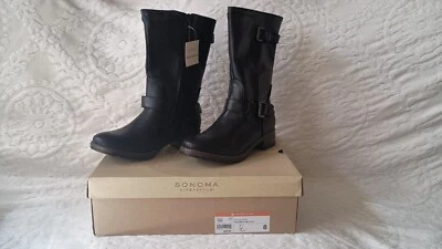 Sonoma Snerron черный ботинки женщин 8 с коробкой и ярлыком - памяти пены стельки - новый в коробке - Изображение 1 из 4