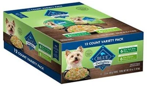 Blue Buffalo Delights Natural Adult Small Breed Wet Dog Food Cups Variety Pack, - Picture 1 of 10