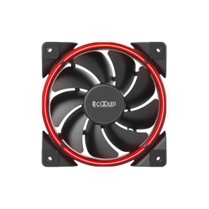 PcCooler Corona Red 120 mm 4.8 Inch Desktop Computer Fan 4Pin PWM Case Fan - Picture 1 of 1