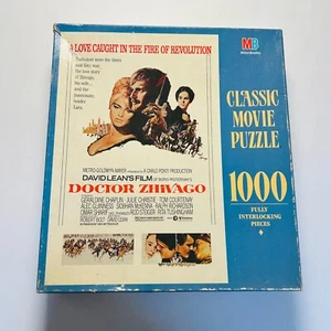 Vintage MB Doctor Zhivago Classic Movie Jigsaw Puzzle 1000 Pcs 1990 4158-3 - Picture 1 of 4