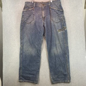 Vintage Timberland Jeans Mens 40x32 Blue Denim Y2K Baggy Grunge Skater - Picture 1 of 15