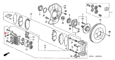 HONDA ACURA GENUINO OEM NSX Tapa, Tornillo purga Freno delantero ☆ 43353-SD5-003 ☆ Foto 1 de 3