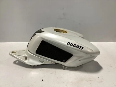 07-13 Ducati 848 1098 1198 Evo S R Gas Fuel Tank Petrol WHITE 2012 - Image 1 of 4