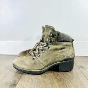 Merrell Chateau Mid Lace Waterproof Suede Hiking heel Boots Women's Size 7 - Picture 1 of 10