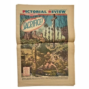 Vintage Milwaukee Sentinel October 1944 Pictorial Review WW2 Color Ads Comics - Picture 1 of 3